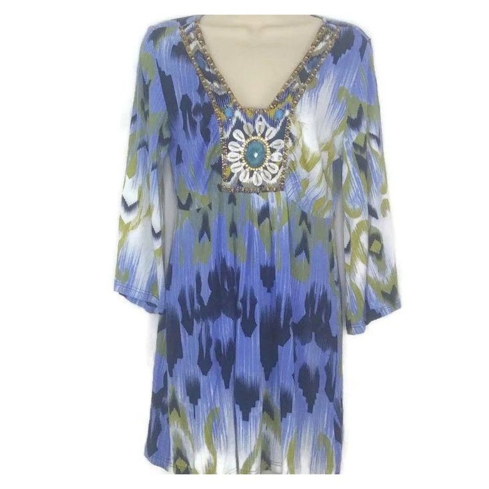 Joyous & Free Embellished Tunic Top